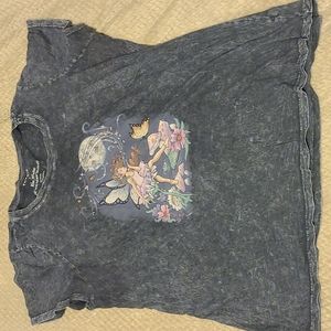 Torrid acid wash graphic tee fairy